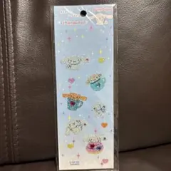 平成レトロ　当時物　サンリオ　シナモロール　シナモン　ラメ　ストーン　ステッカー