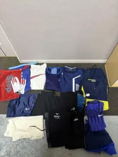 陸上部活セットランニングM.SサイズTシャツタイツハーパンシューズケース他一式