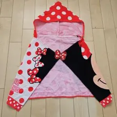 ディズニーリゾート　ミニー　ポンチョ　肩掛けタオル　バスタオル　赤水玉　TDL