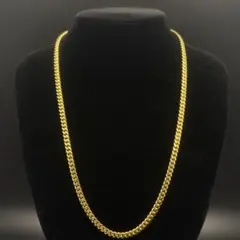 C38 ヴィンテージ ゴールド ネックレス 喜平チェーン K18GP 刻印