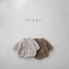 韓国子ども服　もこもこロンパース