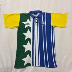 サッカーブラジル代表1994 アンブロユニフォーム透かし三ツ星