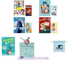 一番くじ ドラゴンボール D賞F賞H賞 ブルマの万年カレンダー 巾着ポーチノート