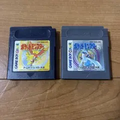 任天堂 ゲームボーイソフト ポケットモンスター金 銀 2個まとめ売り中古品