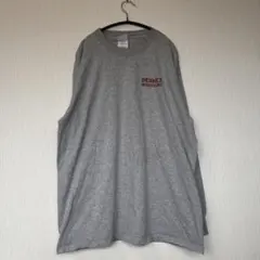 ギルダン ワンポイント ロンT クルーネック 長袖 XL 灰 綿混 デイリーのサムネイル