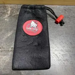 当時物　ハローキティ メガネケース 黒 サンリオ　レトロ　m10