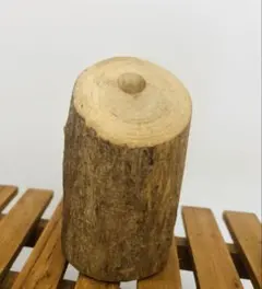 天然木 一輪挿し 木製フラワーベース ナチュラルインテリア 高さ14.5cm