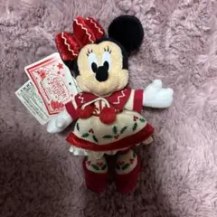 新品タグ付きディズニーランド クリスマスファンタジー2015ミニーマウス ぬいば