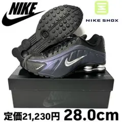 ナイキ ショックス R4 ジュエル QS ブラック メタリックシルバー 28.0