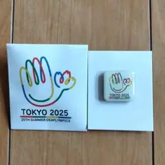 25th Deaflympics Tokyo 2025 マグネット ピンバッジ
