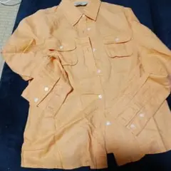 Eddie Bauer エディバウアー 長袖シャツ ブラウス オレンジ