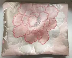 No.321 大きめポーチ 1点物 パソコン入れなどに　帯　35cm