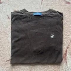 ダークブラウン コットン Tシャツ 半袖