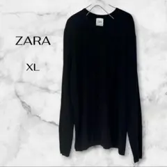 ZARA ザラ　ブラッククルーネック長袖トップス