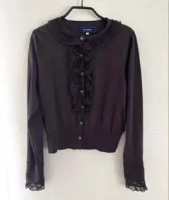 M'S GRACY メッシュカーディガン 花柄 ブラック 38 上品 - メルカリ