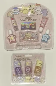 Pokemon PokePeace Glitter Makeup Set Peel-Off Nail Polish Pink