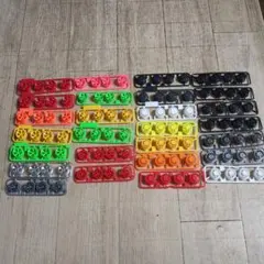 ミニ四駆 ワイドタイヤ・ホイールセット 赤 青 - メルカリ