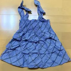 バーバリー　チュニック　チェック　36 S フリル　ノースリーブ　トップス