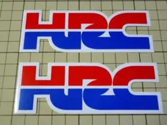 HRC ステッカー 2枚 111×40mm ホンダ レーシング