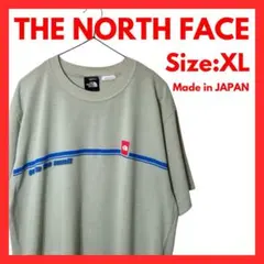 【日本製】90‘s古着　ノースフェイス　Tシャツ　ライトグリーン　XL