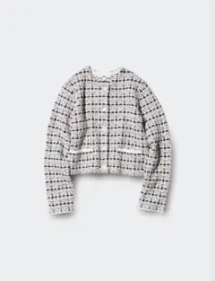 美品　UNIQLO ニットショートジャケット