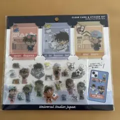 名探偵コナン クリアカード＆ステッカーセット　USJ