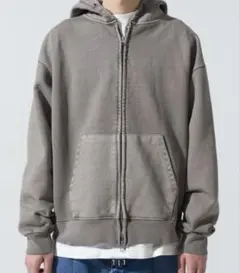 XERO Pigment Dyed Hood Zip Up [Cement]