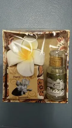 ジャスミン石鹸とマッサージオイルセット