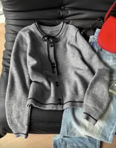 SHEIN グレーカーディガン