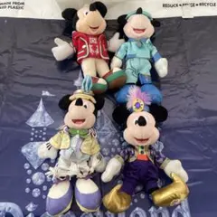 ディズニー　ミッキー ぬいぐるみバッジ セット　クリスマス　イースター