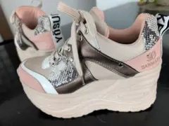 YOSUKE　レディース 厚底スニーカー　ベージュ系