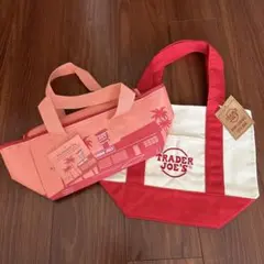 新品　TRADER JOE'S ミニキャンバスエコバッグ&クーラーバック　保冷