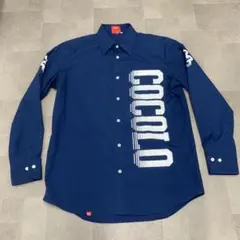 美品ココロブランドCOCOLOBRANDボタンシャツLネイビーのサムネイル