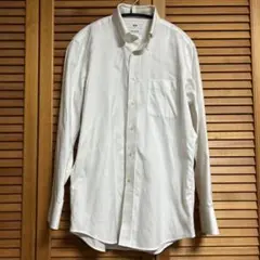 UNIQLO スーパーノンアイロンシャツ 長袖 ホワイト S