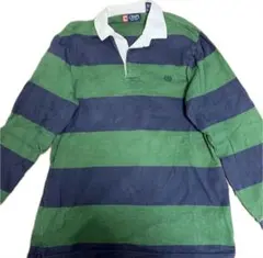 CHAPS Ralph Lauren 長袖ポロシャツ M ストライプ