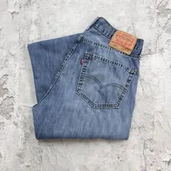 リーバイス　505　デニムパンツ　古着　インディゴブルー　青　W33 L30