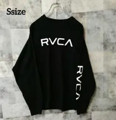 RVCA ルーカ Ssize ロングスリーブ ヘヴィウエイト ブラック袖プリント