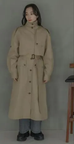 JEANASIS　ジーナシス マルチWAYスタンドコート　ベージュ　新品未使用