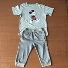 [ユニクロ] Tシャツ & ズボン 上下セット 上下セット ミッキー 半袖