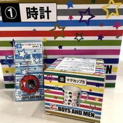 新品 ボーイズアンドメン BOYSANDMEN 時計 マグカップ 缶バッチ