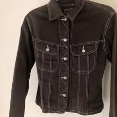 ブラウン　ジャケット　デニム　Gジャン　ヴィンテージジャケット