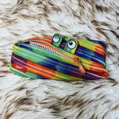 Zipit ペインティングモンスターポーチ　ペンケース　レインボー　筆箱