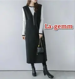 T157 美品 XS レオナール ロゴプレート ストレッチ カーデ レディース