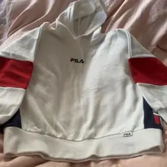 FILA フード付きカラーブロックパーカー 140