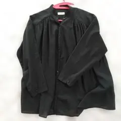 studio CLIP ブラック長袖シャツ