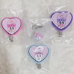 〘エスターバニー〙ハート3色 クリームB〘ヘアクリップ、めじるしアクセサリー〙