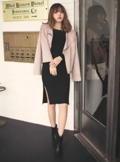 GRL ニットワンピース