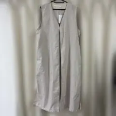 新品未使用CUORESTOREMARKETコットンリネンジレロングベストF