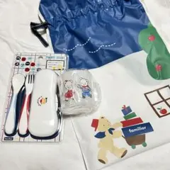 familiar 新品ベビースプーン・フォーク・コップセット（ギフト袋付き）