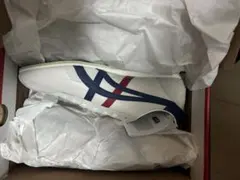 み*マ様 ホワイトネイビーレッド スニーカー 27.5オニズカタイガー新品RUN